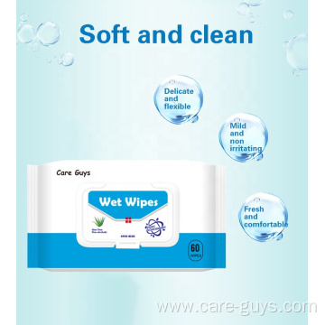 OEM alcoholic wet wipes for hand cleaning